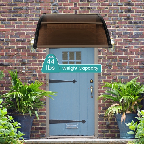 Costway 40" x 40" Patio Awning Canopy Outdoor Window Door Overhang Rain Snow Protection