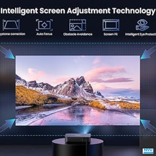 Dangbei Atom Laser Portable Projector, Google TV, 1200 ISO Lumens 180", 1080p, HDR10 & Google Assistant Voice Control