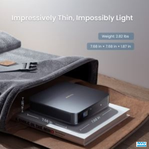 Dangbei Atom Laser Portable Projector, Google TV, 1200 ISO Lumens 180", 1080p, HDR10 & Google Assistant Voice Control