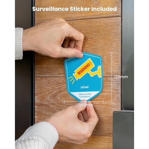 Caméras de sécurité sans fil d'extérieur à énergie solaire et à piles d'ieGeek pour la surveillance à domicile, caméra Wi-Fi PTZ à 360° avec vision