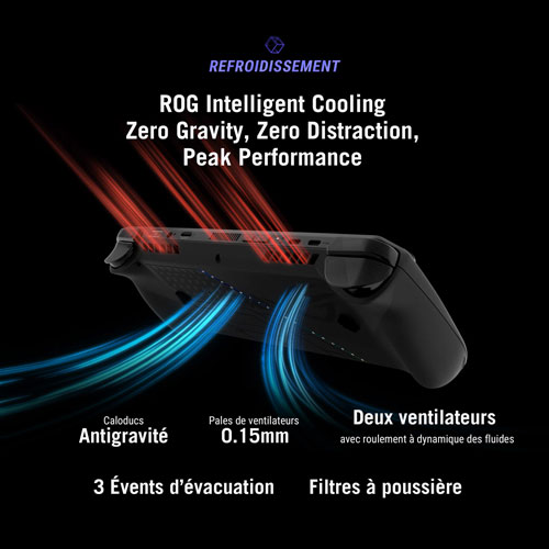 Console de jeu tactile 1080p ROG Ally X de 7 po d'ASUS