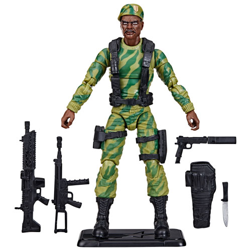 Hasbro G.I. Joe Classified Series - Figurine d'action de Sgt. Stalker dans un emballage-coque rétro