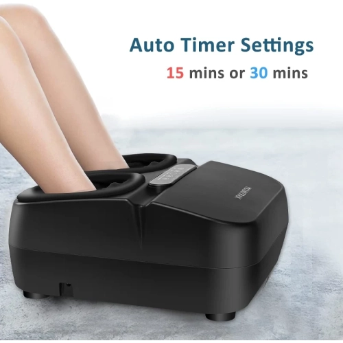 Foot Massager Machine with Heat: Deep Kneading Shiatsu Foot Massager for Plantar Fasciitis, Pain Relief, Gifts for Women & Men Father, Fits Up to