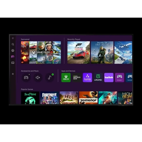 SAMSUNG 65-Inch Crystal UHD CU7000 Series Smart TV: PurColor, Object Tracking Sound Lite, Q-Symphony, 4K Upscaling, HDR, Gaming Hub - [UN65CU7000FXZC]