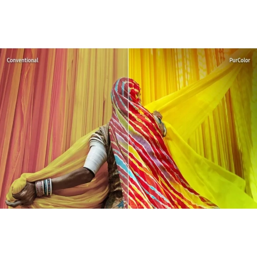 SAMSUNG 65-Inch Crystal UHD CU7000 Series Smart TV: PurColor, Object Tracking Sound Lite, Q-Symphony, 4K Upscaling, HDR, Gaming Hub - [UN65CU7000FXZC]