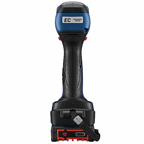 Bosch GDX18V-1800B12 18V EC Brushless 1/4 In. and 1/2 In. Two-in-One Bit/Socket Impact Driver Kit with 2.0 Ah SlimPack..