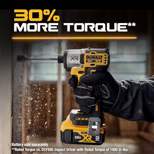 DEWALT 20V MAX XR Cordless Impact Driver, Brushless, 3-Speed, Tool Only