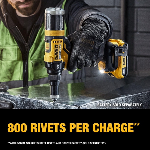 DEWALT 20V MAX* XR Brushless Cordless 3/16" Rivet Tool (DCF403B)