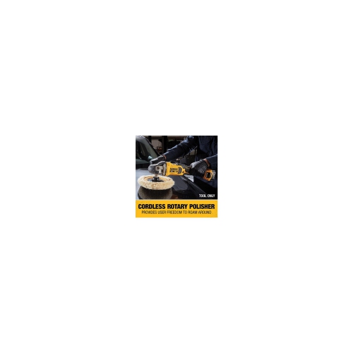 DEWALT 20V MAX* XR Cordless Polisher, Rotary, Variable Speed, 7-Inch, 180 mm, Tool Only