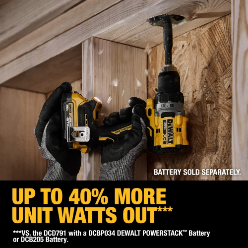 DEWALT 20V MAX* XR® Brushless Cordless 1/2-in Drill/Driver (DCD800B), Yellow