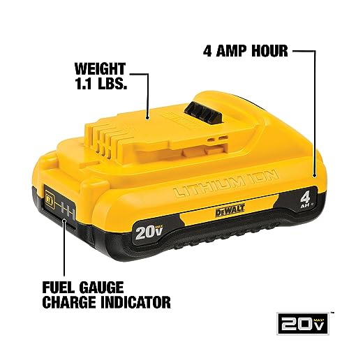 Batteries DeWALT 20&nbsp;V MAX*, compactes, 4,0 Ah, paq./2