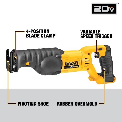 DEWALT 20V MAX* Reciprocating Saw, Tool Only