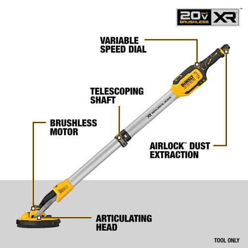 DEWALT DCE800B 20V MAX* Cordless Drywall Sander
