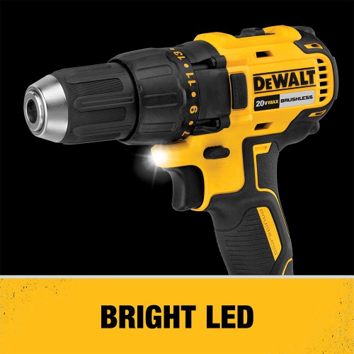 DEWALT 20V MAX* Cordless Drill and Impact Driver, Power Tool Combo Kit , Brushless, with 2 Batteries and Charger (DCK2..