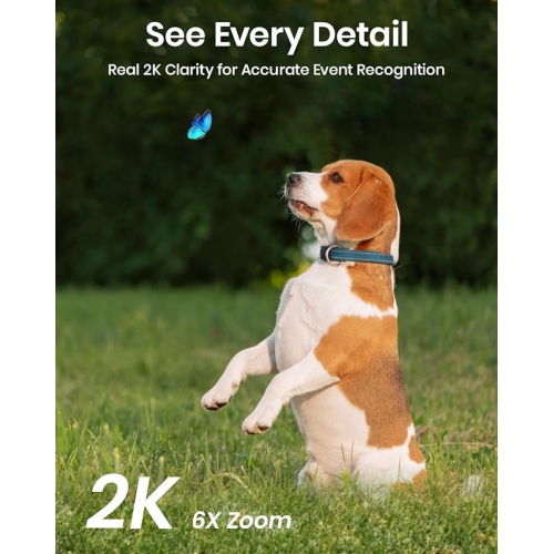 aosu Security Cameras Wireless Outdoor Home System, Real 2K HD Night Vision, No Subscription, 240-Day Battery Life, 166° Wide View, Spotlight & Sound