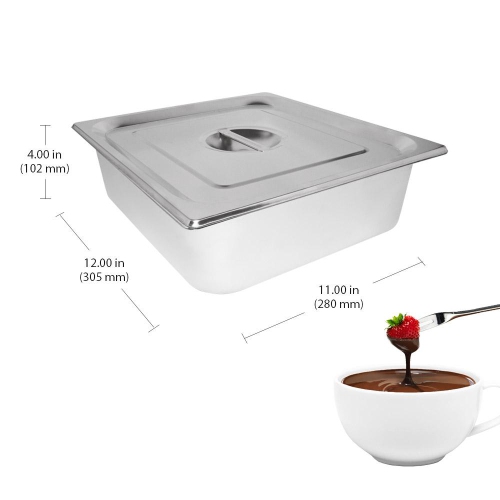 GR-D2002-6 GorillaRock Chocolate Melting Pot | Electric Warmer | 27 lb | 6 Tanks | 110V