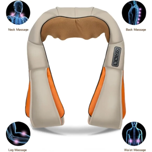Electric Shiatsu Shoulder & Neck Massager with Heat - Deep Tissue Back and Muscle Relief, Perfect Gifts for Women and Men, Father's Day and Mother's