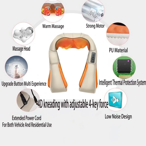 Electric Shiatsu Shoulder & Neck Massager with Heat - Deep Tissue Back and Muscle Relief, Perfect Gifts for Women and Men, Father's Day and Mother's