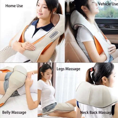 Electric Shiatsu Shoulder & Neck Massager with Heat - Deep Tissue Back and Muscle Relief, Perfect Gifts for Women and Men, Father's Day and Mother's