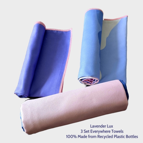 ROAM 3 Set Everywhere Towels 100% Sustainable GRS Certified | Lavender Lux