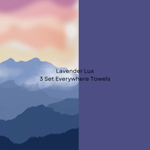 ROAM 3 Set Everywhere Towels 100% Sustainable GRS Certified | Lavender Lux