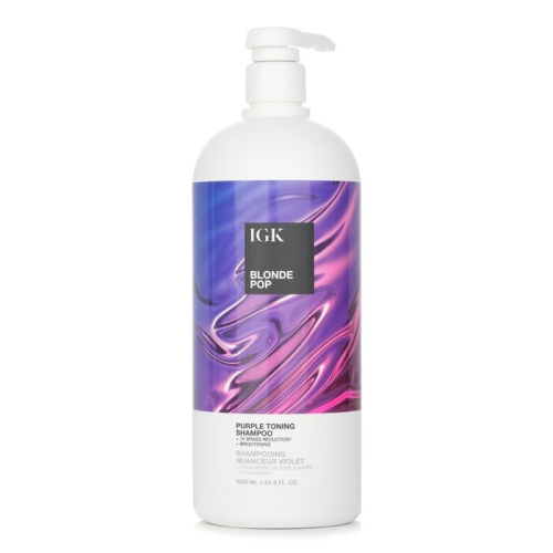 IGK by IGK BLONDE POP PURPLE TONING SHAMPOO 33.8 OZ