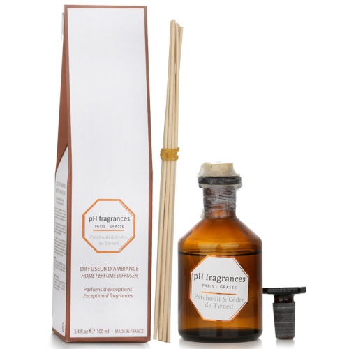 PH FRAGRANCES  Home Perfume Diffuser - Patchouli & Cedre De Tweed - 100Ml/3.4OZ