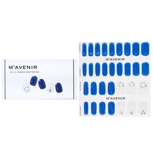 MAVENIR  Nail Sticker (Blue) - # Road Of Snow Tree Nail 32PCs