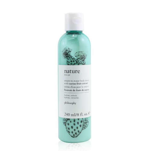 Nature In A Jar Cream-To-Water Body Lotion With Cactus Fruit Extract 240ml/8oz