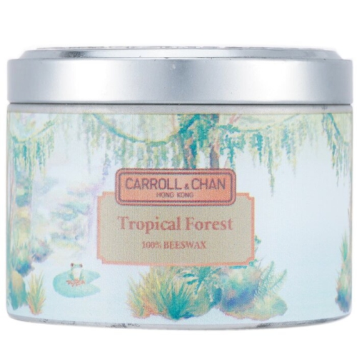 100% Beeswax Tin Candle - Tropical Forest cm