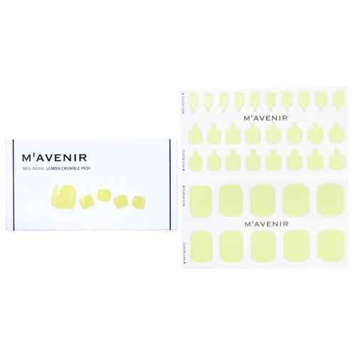 Nail Sticker - # Lemon Crumble Pedi 36pcs