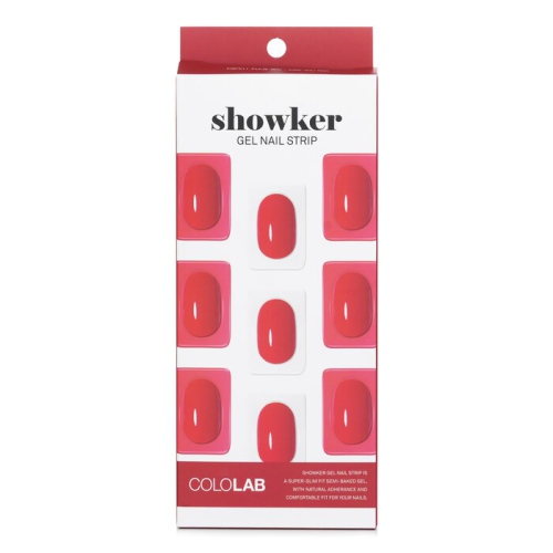 Showker Gel Nail Strip # CSF511 Kiss You Red 1pcs