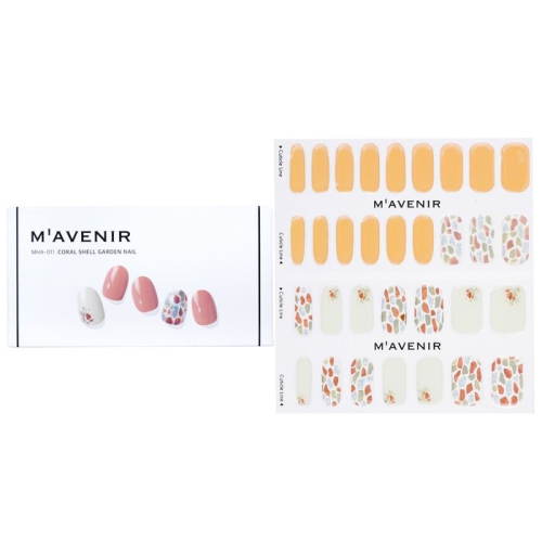MAVENIR  Nail Sticker (Orange) - # Shell Garden Nail 32PCs In Coral