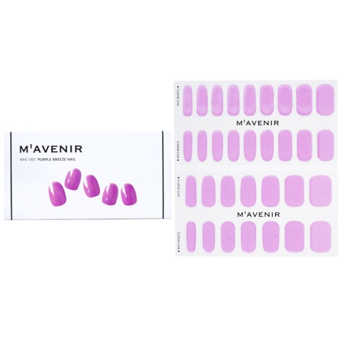 Nail Sticker - # Purple Breeze Nail 32pcs