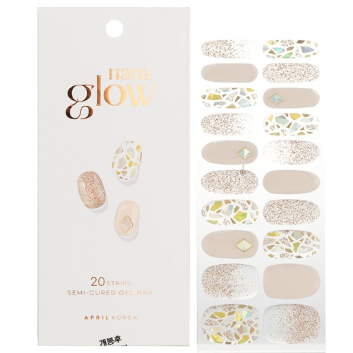 APRIL KOREA  Nanaglow Nail Sticker - # Gn08 20PCs