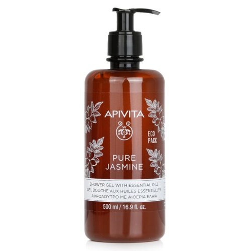 Pure Jasmine Shower Gel with Essential Oils - Ecopack 500ml/16.9oz