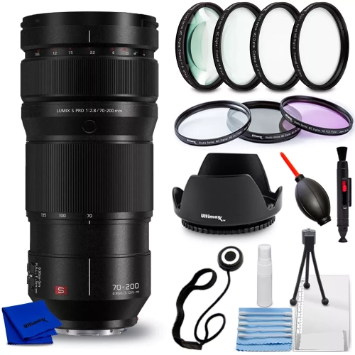 Panasonic Lumix S PRO 70-200mm f/2.8 O.I.S. Lens S-E70200 - 7PC Accessory Bundle
