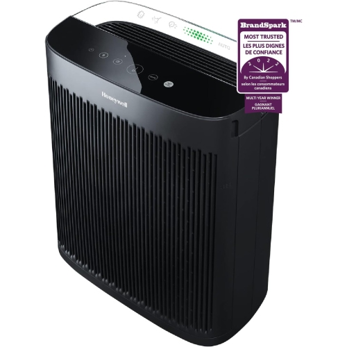 Purificateur d'air True HEPA Insight™ HPA5250BC de Honeywell + préfiltre pour purificateur d'air HRF-A200 de Honeywell (paquet de 4)