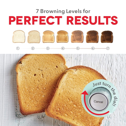 DASH Clear View Toaster: Extra Wide Slot Toaster with See Through Window - Defrost, Reheat + Auto Shut Off Feature