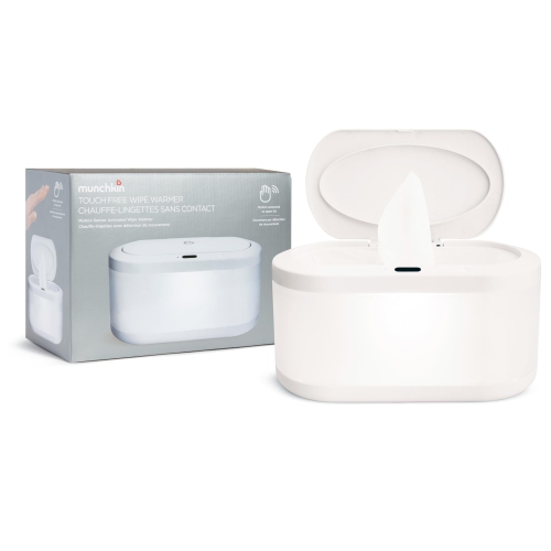 MUNCHKIN  Touch Free Baby Wipe Warmer With Nightlight & Motion Sensor In White