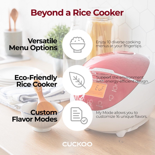 CUCKOO CR-0655F | 6-Cup Micom Rice Cooker | 12 Menu Options: White Rice, Brown Rice & More