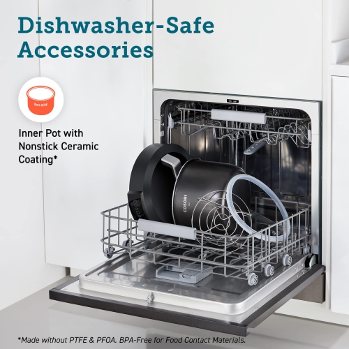 Autocuiseur électrique de 6 pintes COSORI, autocuiseur instantané 9-en-1, 13 préréglages, sauté au riz, sous vide