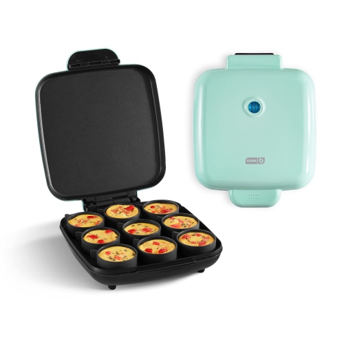 DASH Sous Vide Style Family Size Egg Bite Maker for Breakfast Bites, Sandwiches, Healthy Snacks or Desserts, Aqua