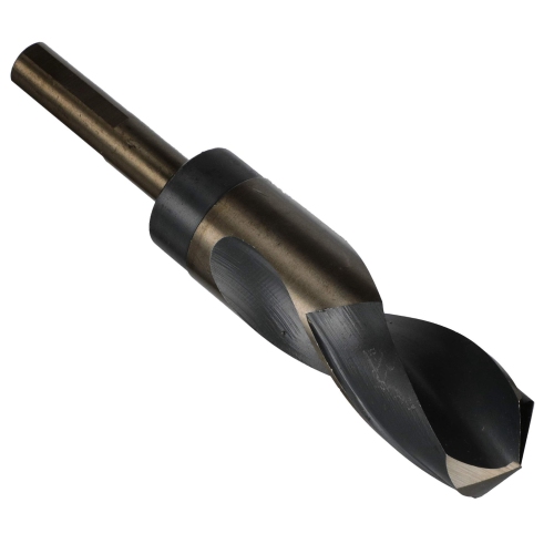 DRILL AMERICA  1-1/2" Reduced Shank High Speed Steel & Gold Contractor Drill Bit With 3-Flat 1/2" Shank, Kfd3F Se.. In Black