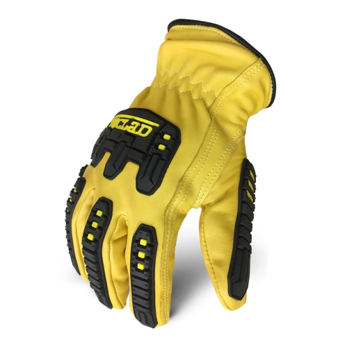 IRONCLAD  Mens Work Glove 360 Cut Leather Impact, Yellow, 1 Count Pack Of Us