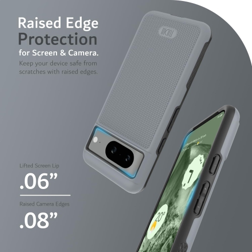 TUDIA MergeGrip Google Pixel 8 Case Military Grade - Hazel Gray