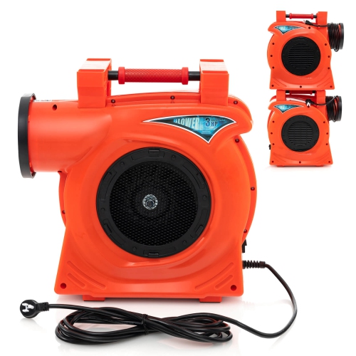 Costway 3 HP/2200W Air Blower Commercial Inflatable Bounce House Blower for Water Slide