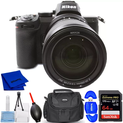 Appareil photo numérique sans miroir Z5 de Nikon avec objectif 24-200&nbsp;mm 1641&nbsp;mm - Trousse d'accessoires 7PC mm