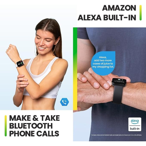 Amazfit Bip 5 Smartwatch Health and Fitness Tracker for Men and Women with 1.91” Display - Black