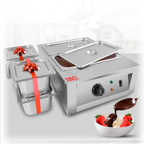 A-CM4S Chocolate Melting Pot | Electric Food Warmer | Professional Candy Melter | 110V